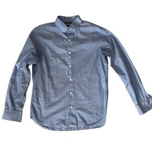 Bonobos Slim Fit Blue Cotton Button Down Shirt Size Large